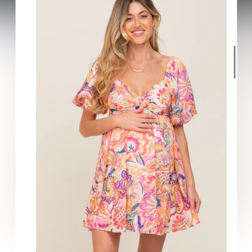 Pinkblush Pink Multi Paisley Mini Dress
